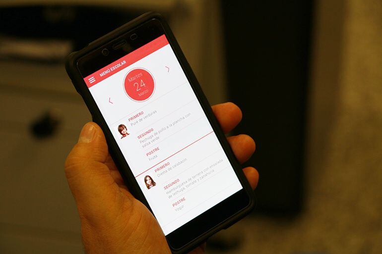 Las apps que nacen como alternativa a Whatsapp entre padres y madres ofrecen todo un abanico de información, como la de los menús escolares personalizados