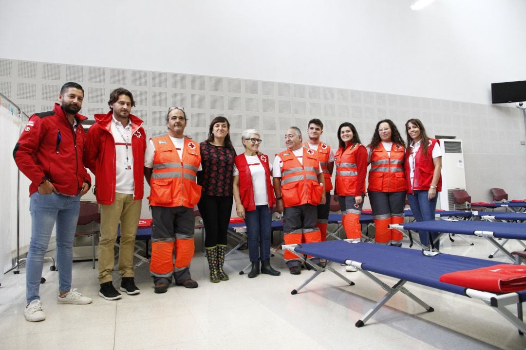 Cruz Roja ha instalado un total de 8 albergues provisionales en localidades de la provincia de Alicante y otro en la localidad de València