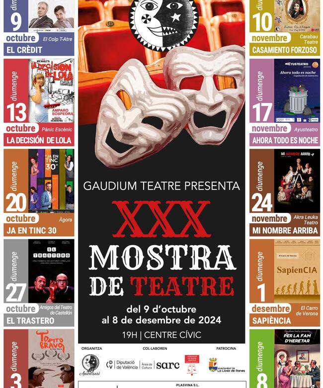 Cartel de la Mostra de Teatre de La Llosa de Ranes