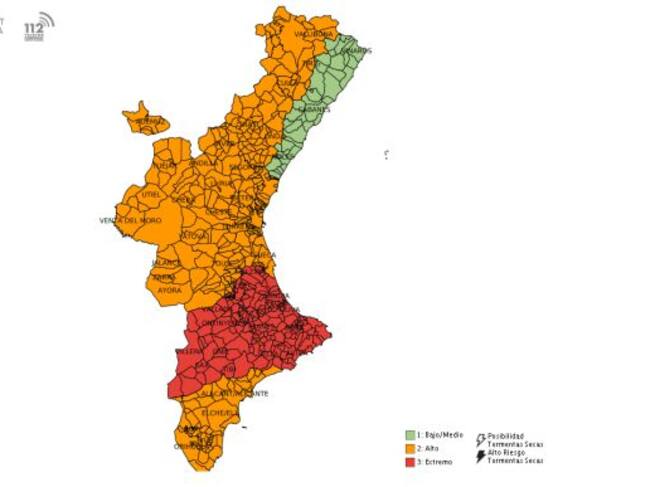 Avisos por riesgo de incendios este viernes en la Comunitat
