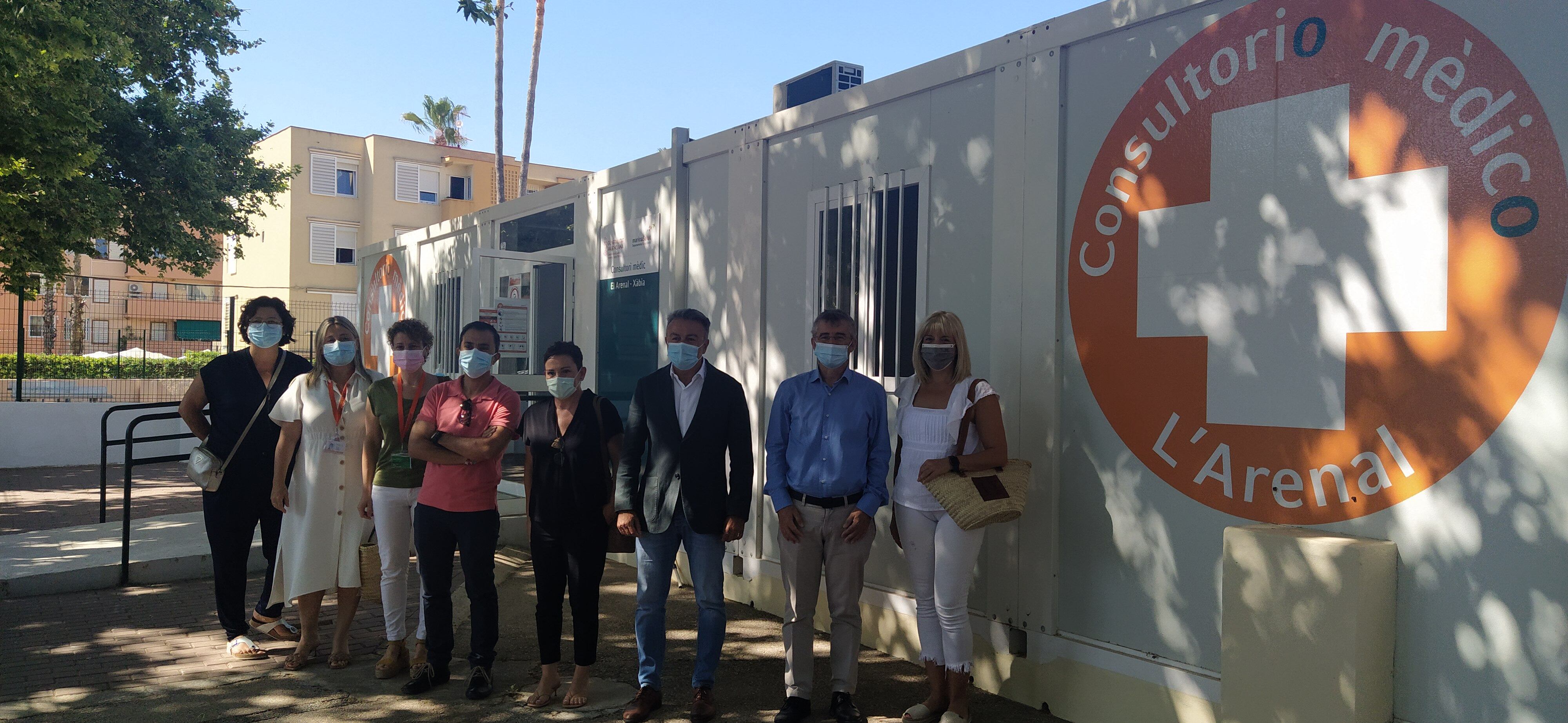Imagen de la apertura del consultorio auxiliar de verano de Xàbia en 2021.