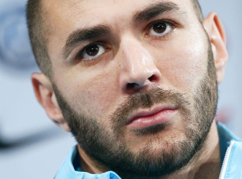 Primer plano de Karim Benzema