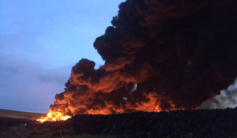 El fuego comenzó sobre las dos de la madrugada