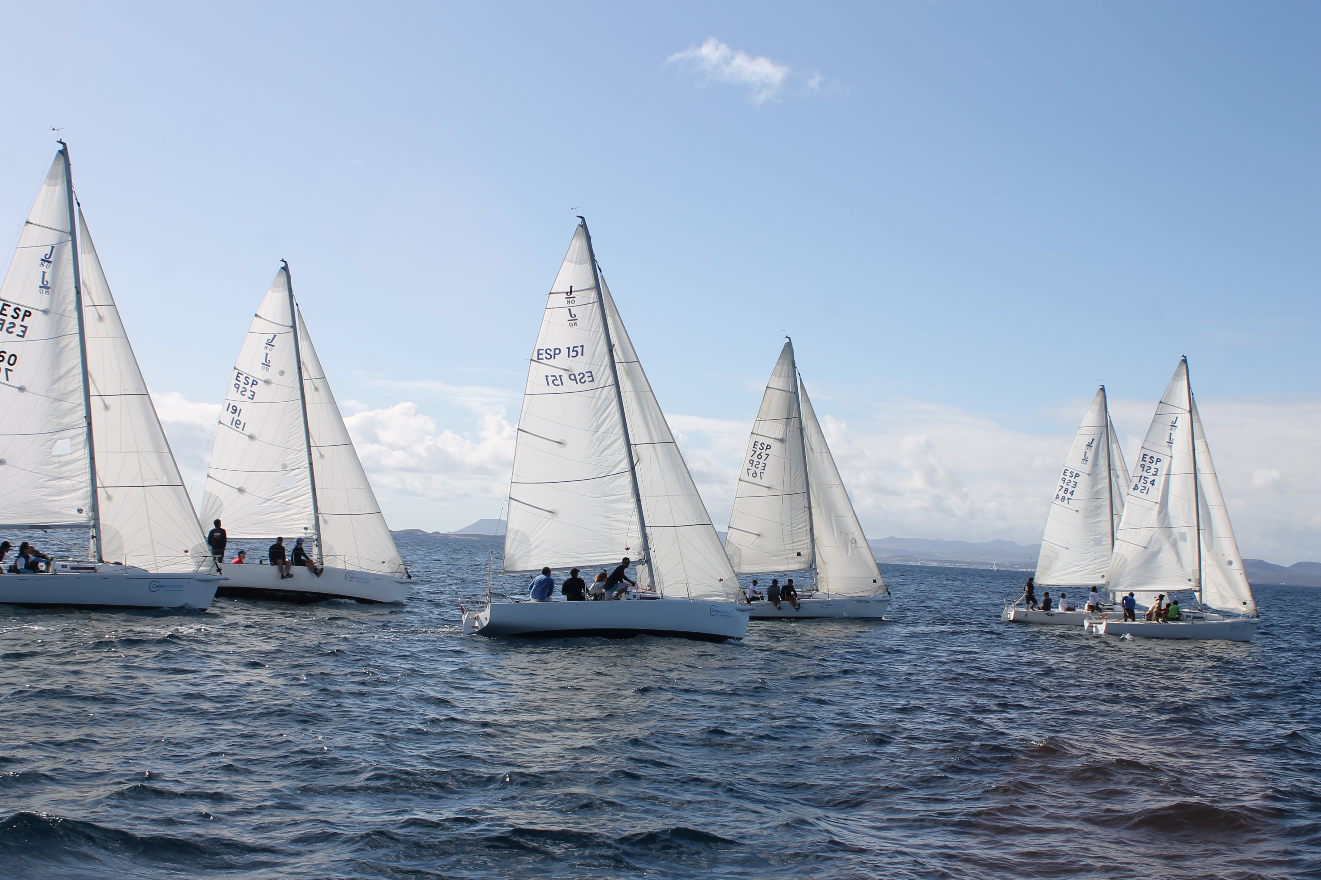 Participantes en la II Auditax Winter Series de J80 de Lanzarote.