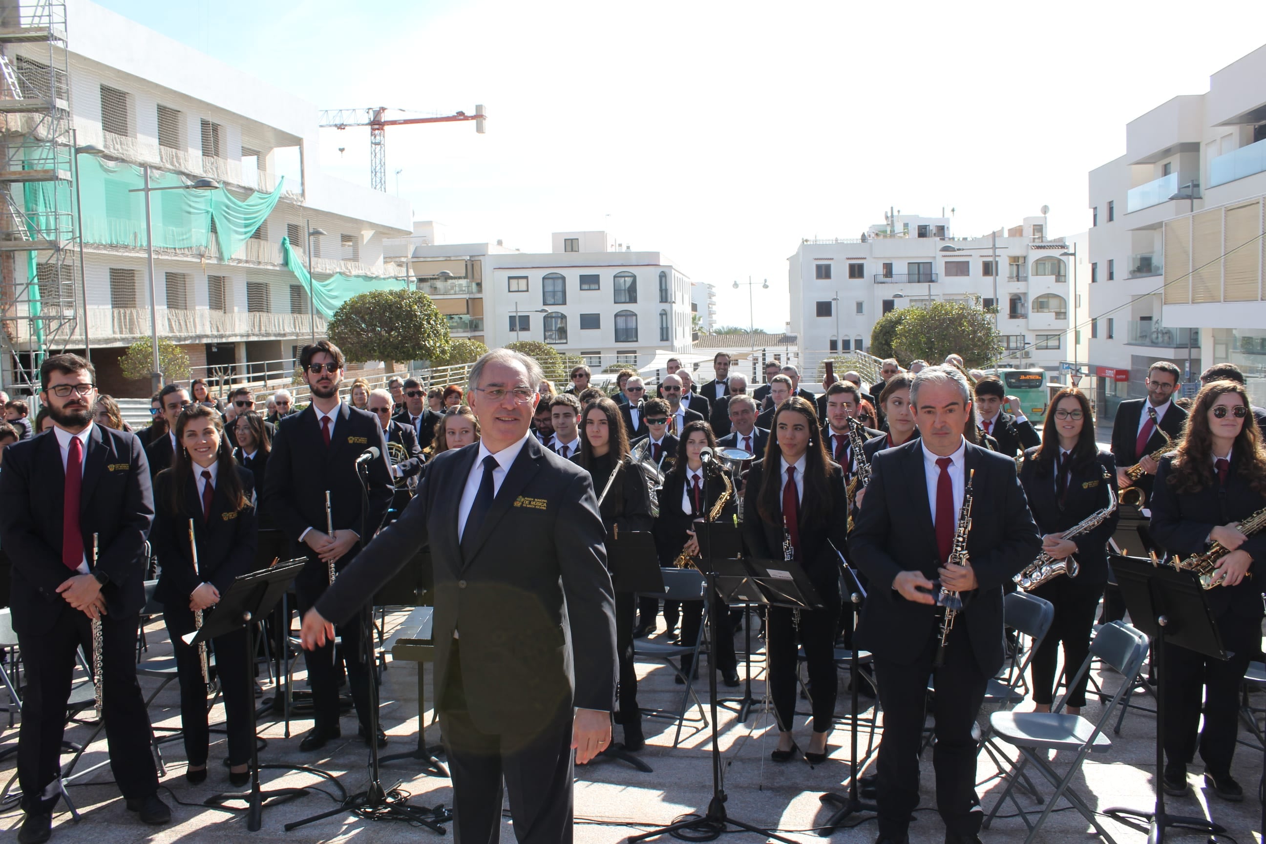 La música protagonista en el acto de inauguración (Ayuntamiento Santa Eulària)