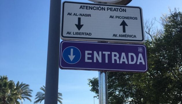 Circuitos peatonales del Ayuntamiento de Córdoba mientras que dura la desescalada por el Vial Norte