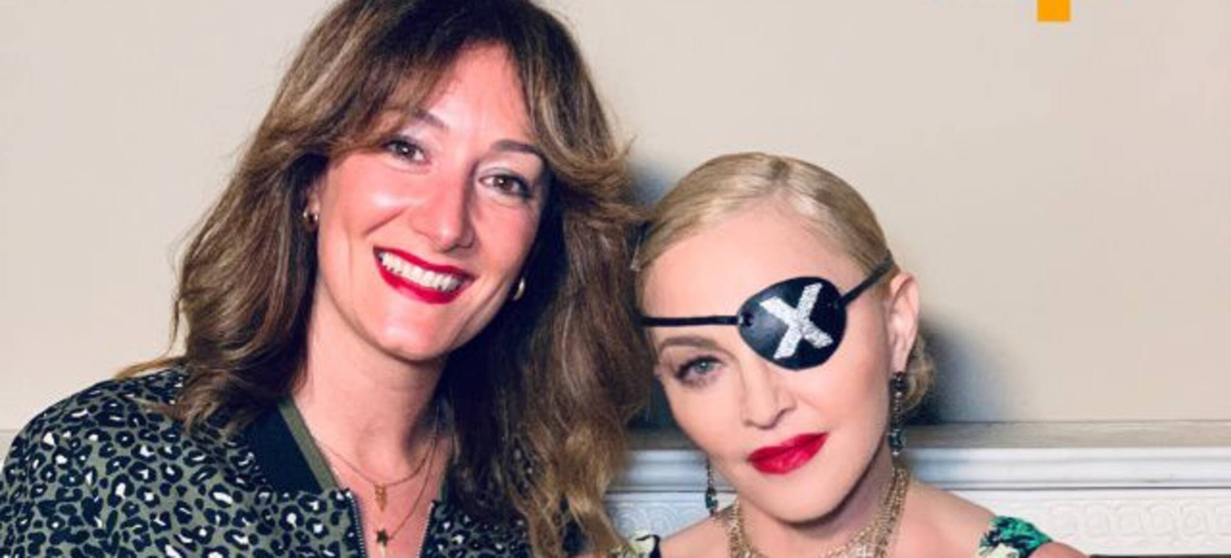 Mónica Ordóñez (izda), en una entrevista a Madonna