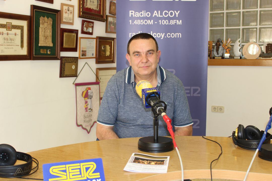 Luis Castelló, president de l'Agrupació Musical Serpis d'Alcoi, en l'entrevista a Tragaluz.