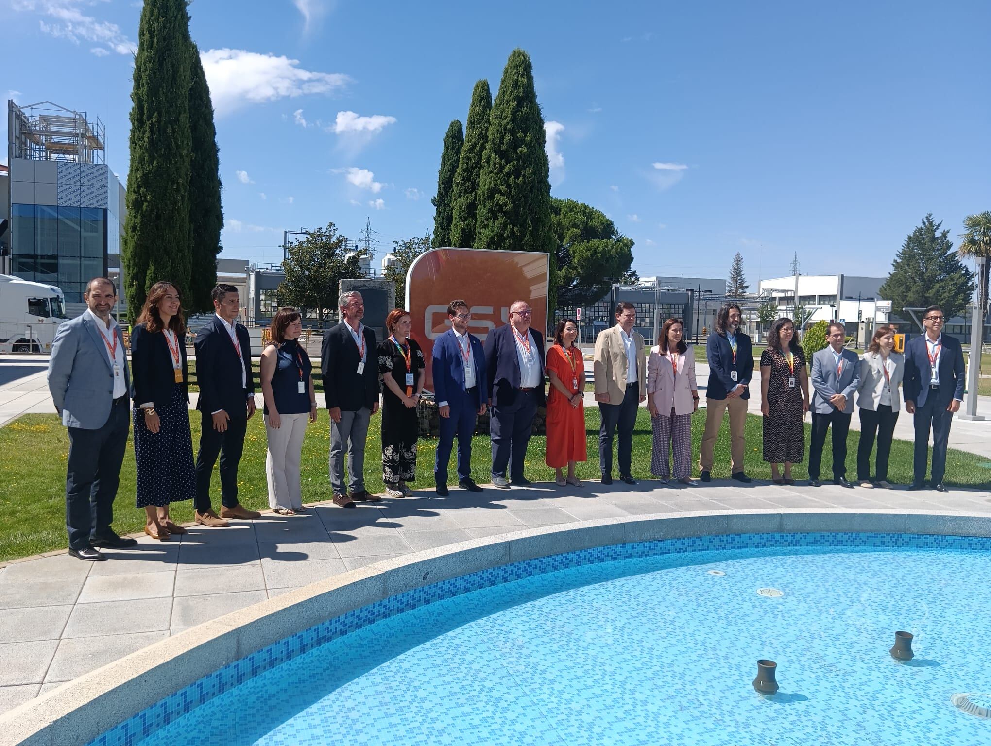 Momento de la visita a GSK Aranda