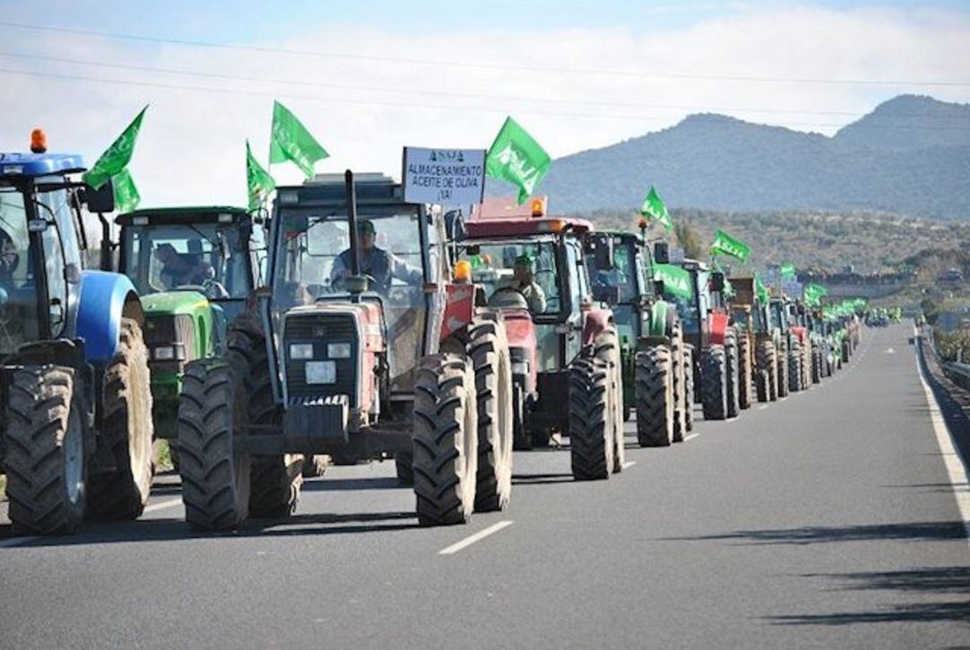 Manifestación de agricultores.