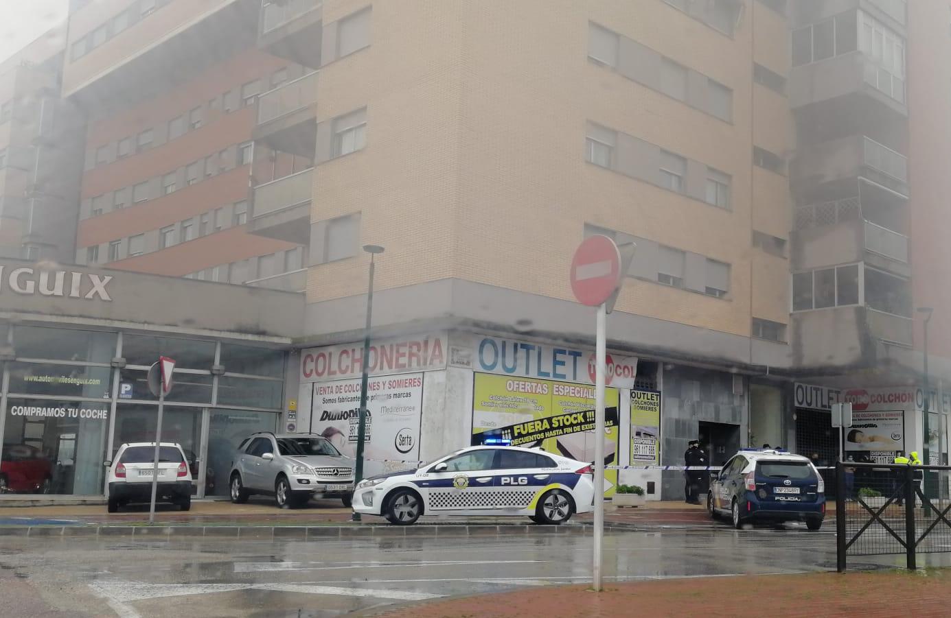 Policía Nacional y Local en la Avinguda del Grau de Gandia