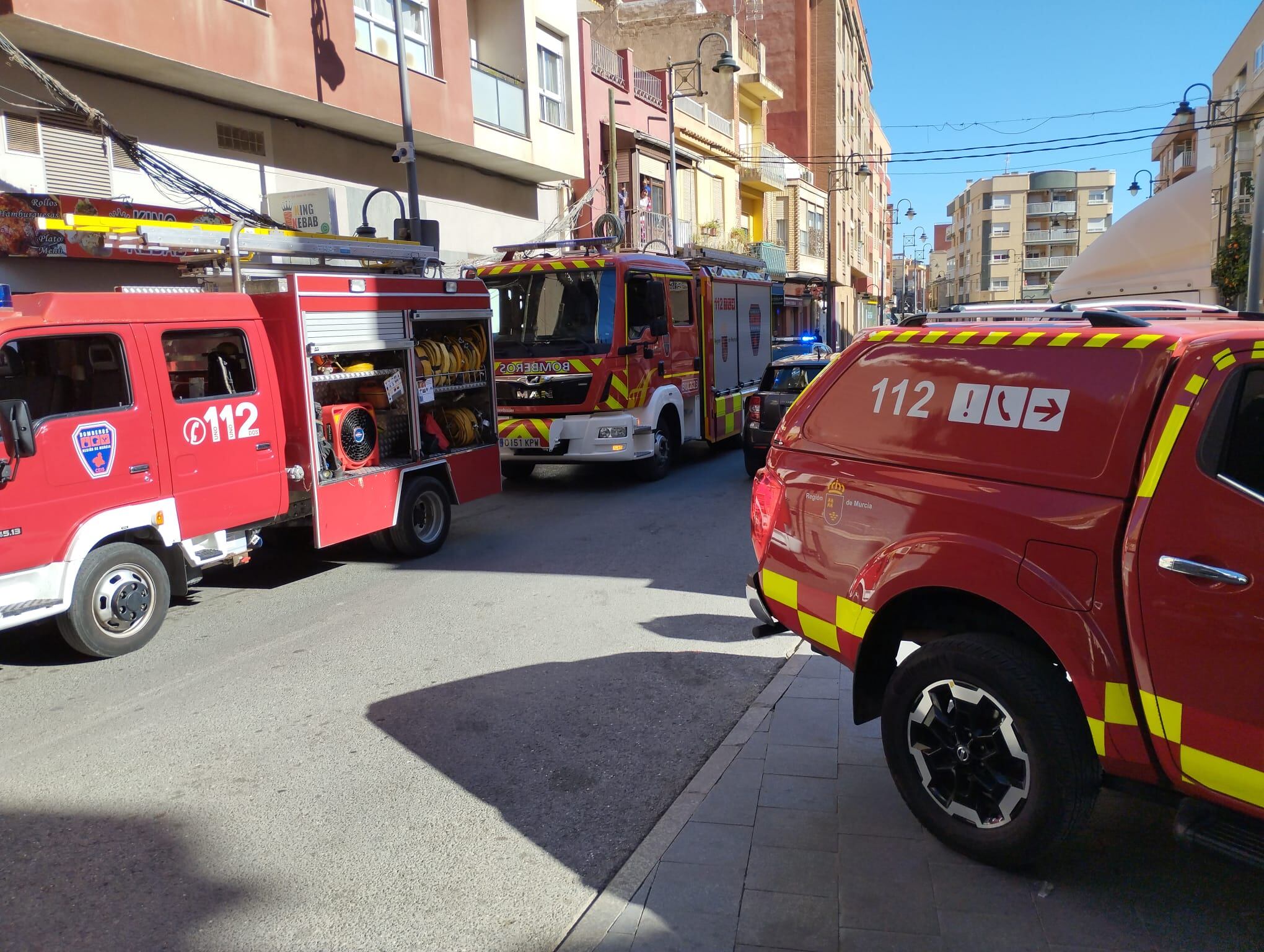 Bomberos del CEIS extinguen un incendio en Lorca en una imagen de archivo