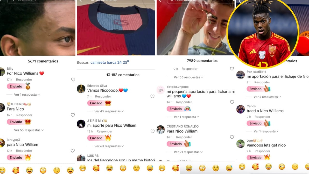 Comentarios de los aficionados del Barça en TikTok