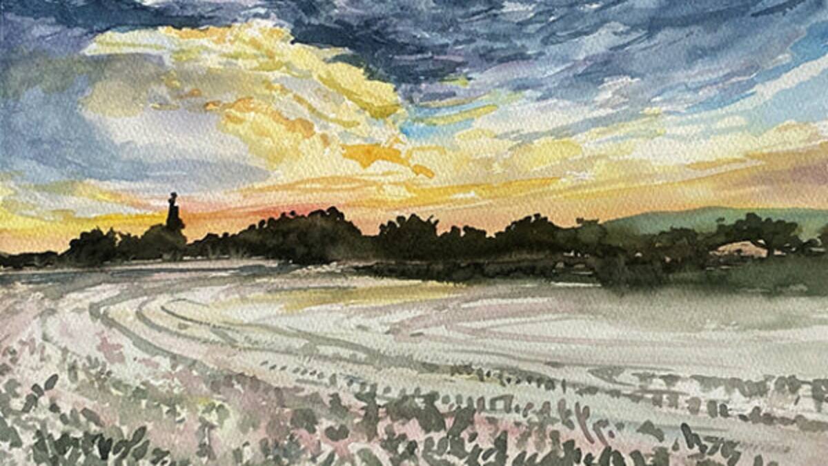 Un total de 24 acuarelas para el Banco de Alimentos