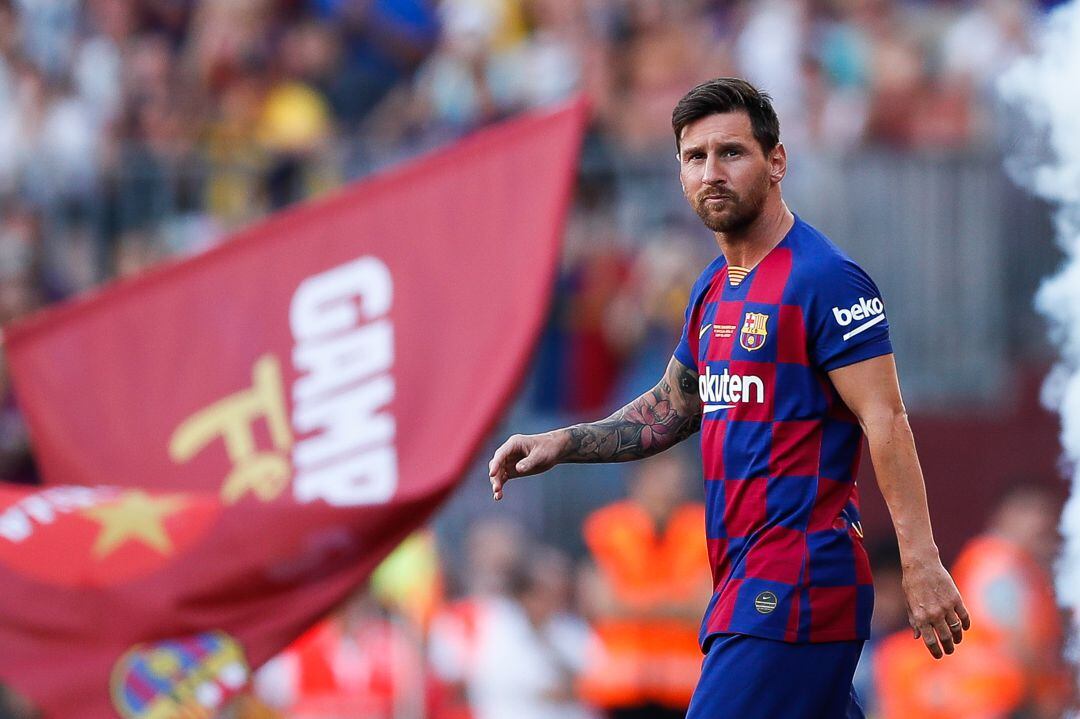 Leo Messi, en el Camp Nou