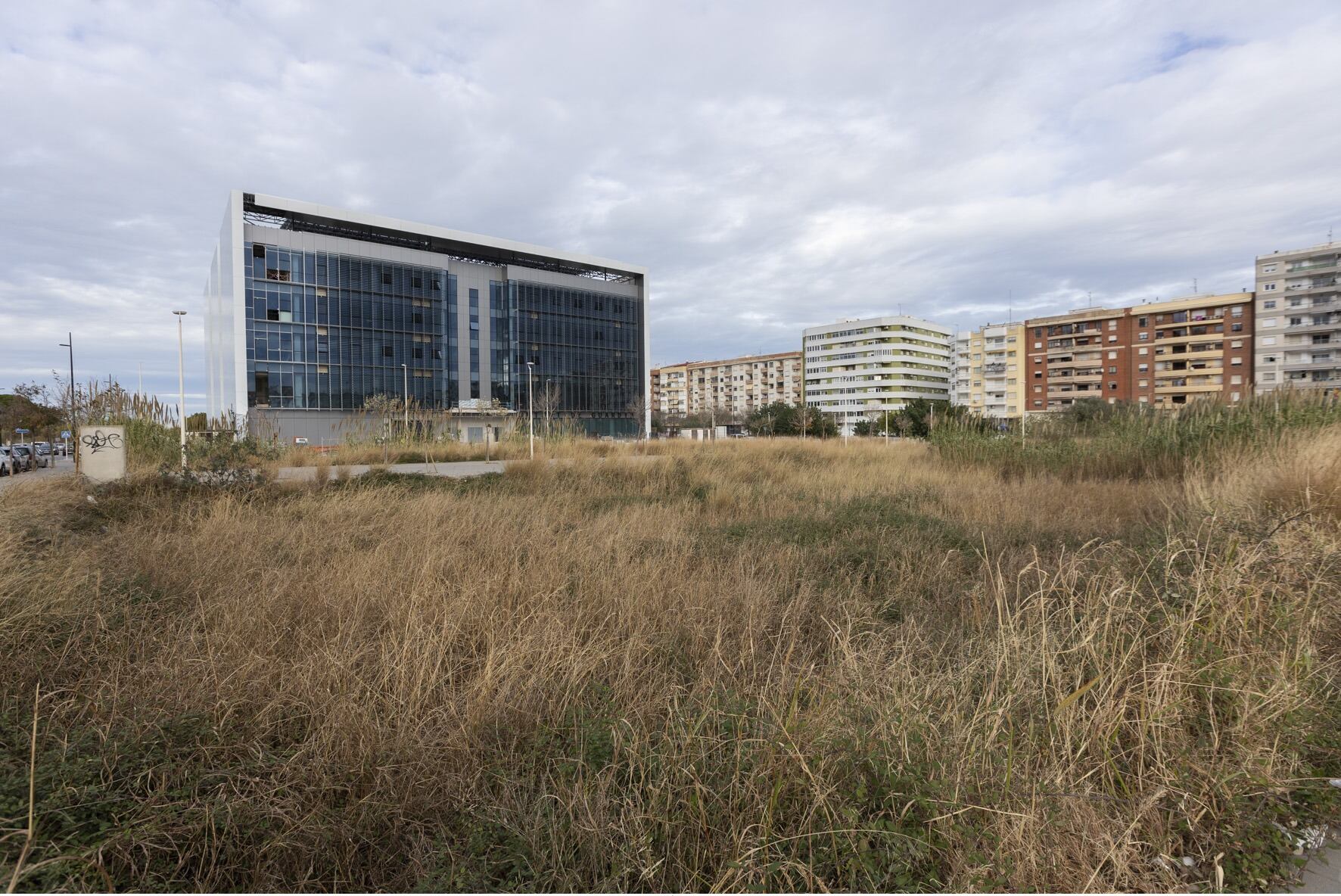 Solar de Santa Ana donde se ubicarán las viviendas sociales de alquiler.