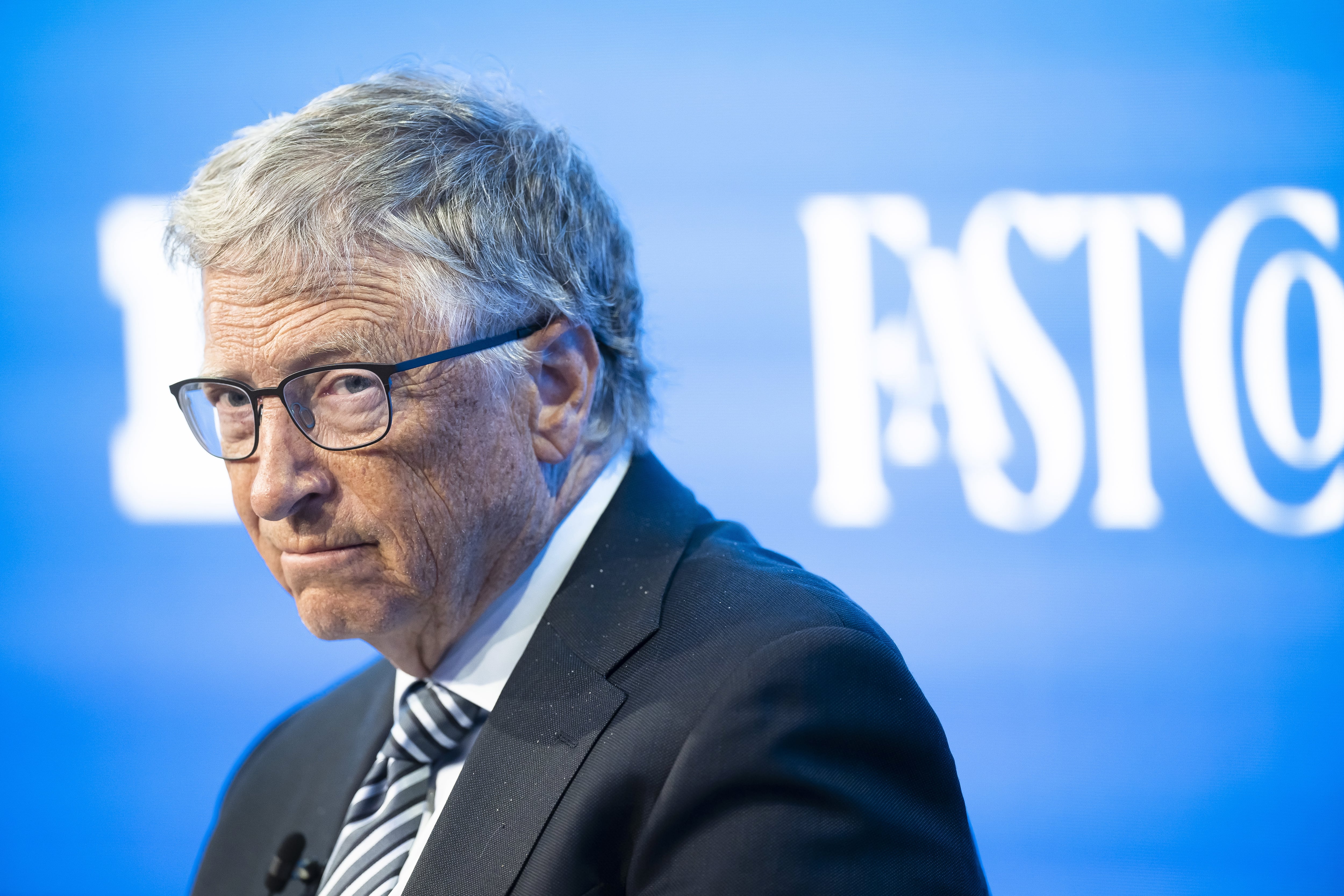 Bill Gates en un Foro Económico Mundial de Davos.