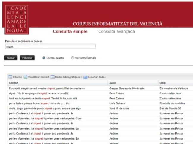 La palabra valenciana 'xiquet' aparece documentada en la obra 'Els mestres de València', publicada en el año 1586