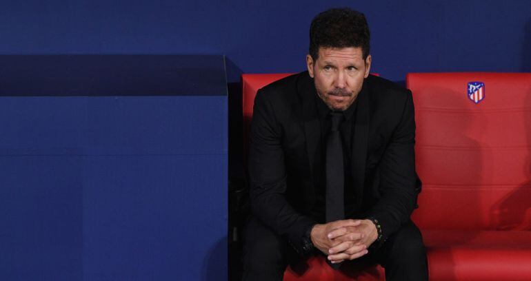 Simeone, en el banquillo del Metropolitano 