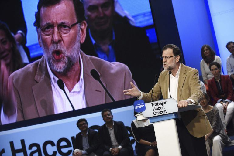 Rajoy, durante un mitín en Toledo