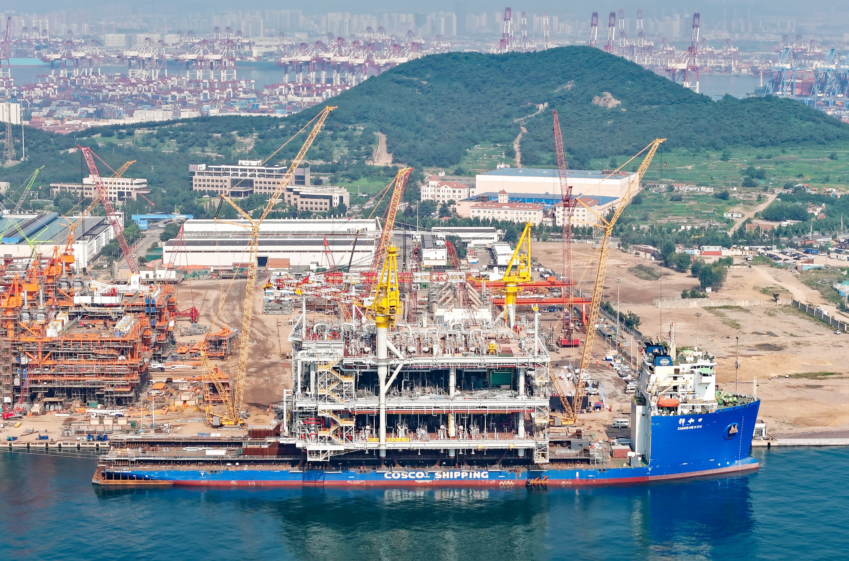  Plataforma petrolera China en Guan Zun 