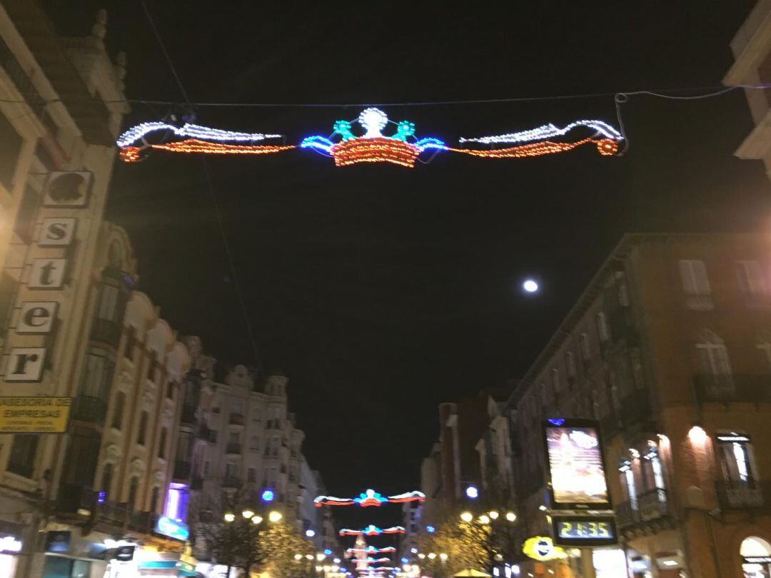 Imagen de la iluminación navideña de Ordoño el año pasado 