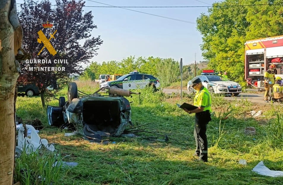 Estado en el que quedaba el vehículo siniestrado tras el accidente en el que fallecía una persona