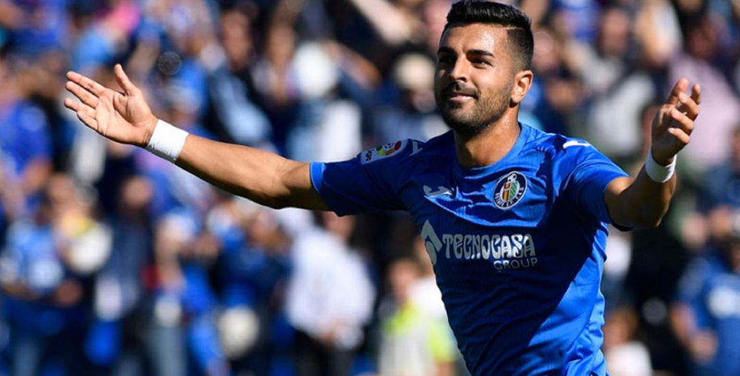 Ángel Rodríguez, con el Getafe.