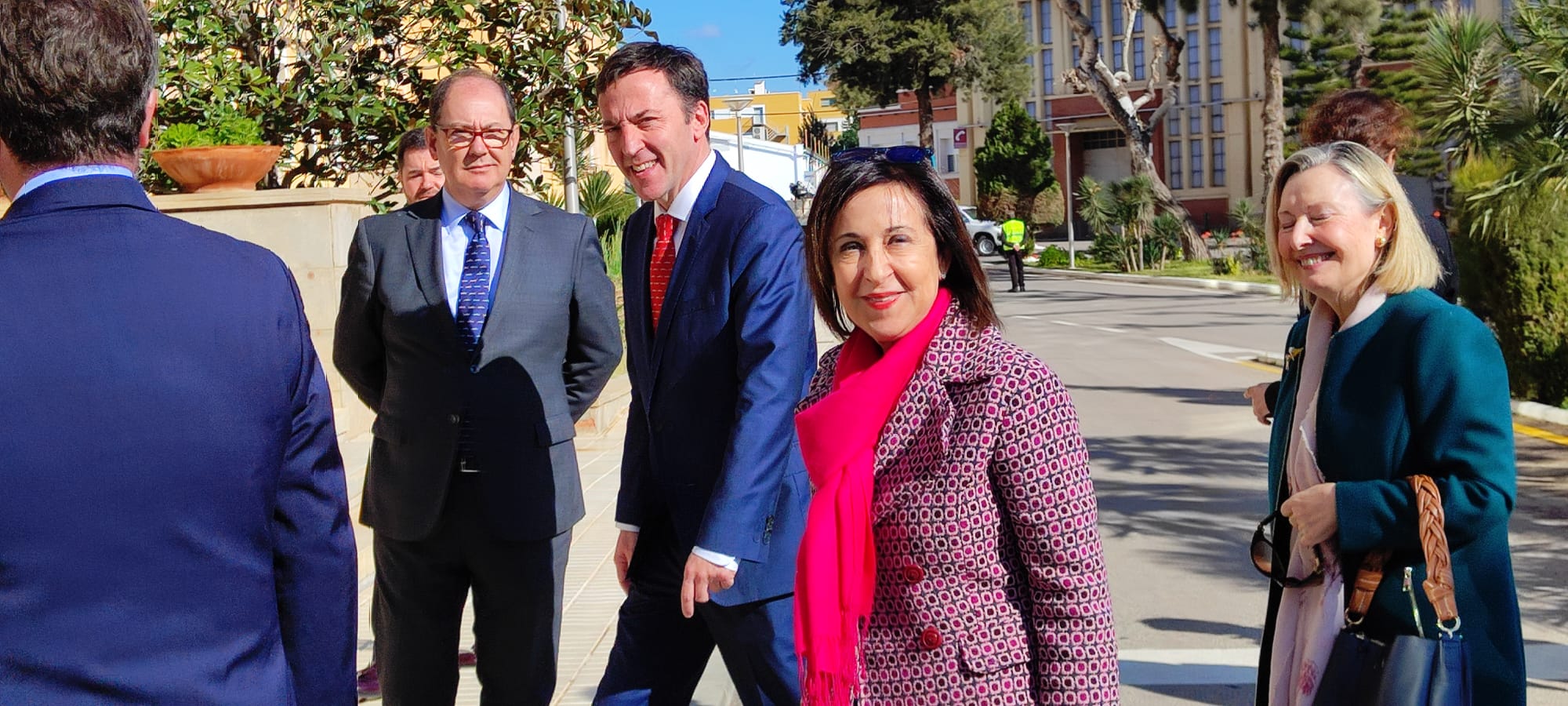 La Ministra de Defensa, Margarita Robles, durante su visita a Cartagena