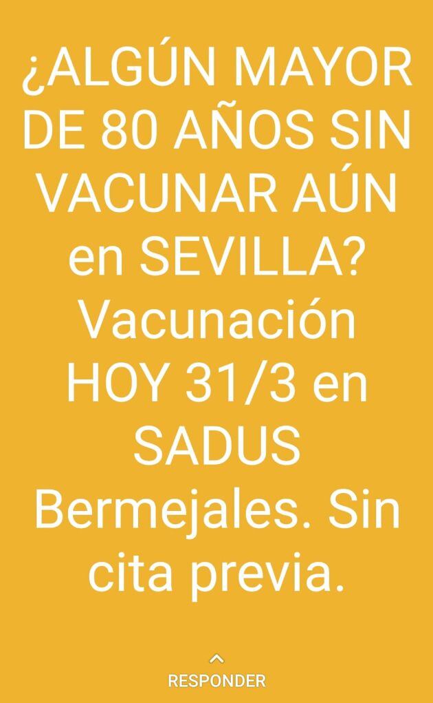 Información falsa sobre la vacunación.