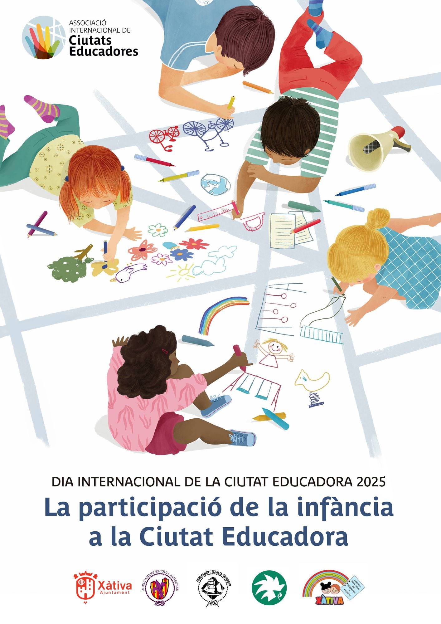 Cartel ciudad educadora. Fuente: Ajuntament de Xàtiva