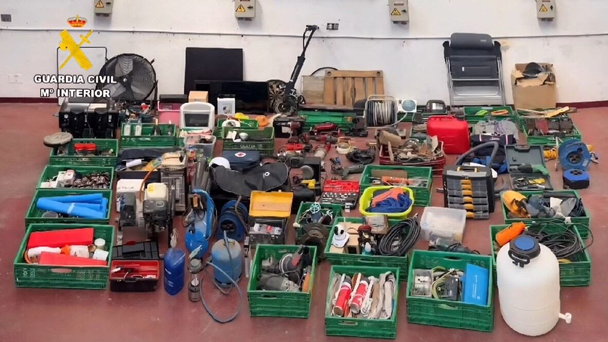 Material incautado. Foto: Guardia Civil