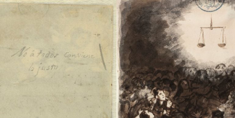 Manuscrito de Goya descubierto por el Prado