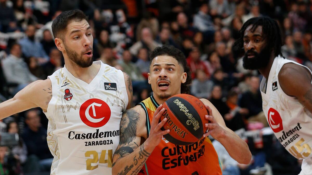 El Valencia Basket se clasifica para jugar la Copa tras arrollar a Zaragoza (88-76)