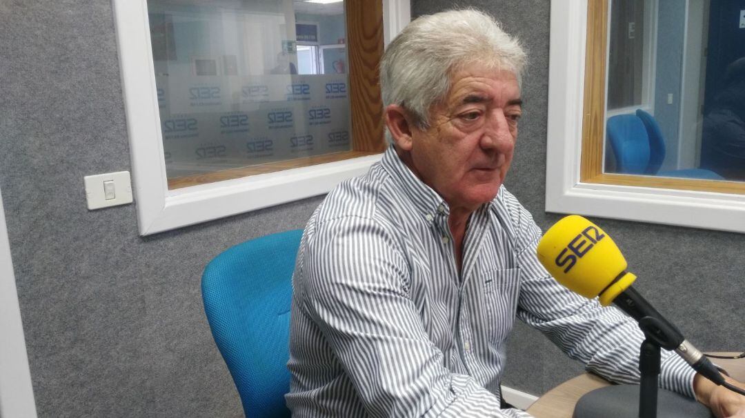 Imagen de archivo de Francisco Martínez en los estudios de SER Lanzarote.