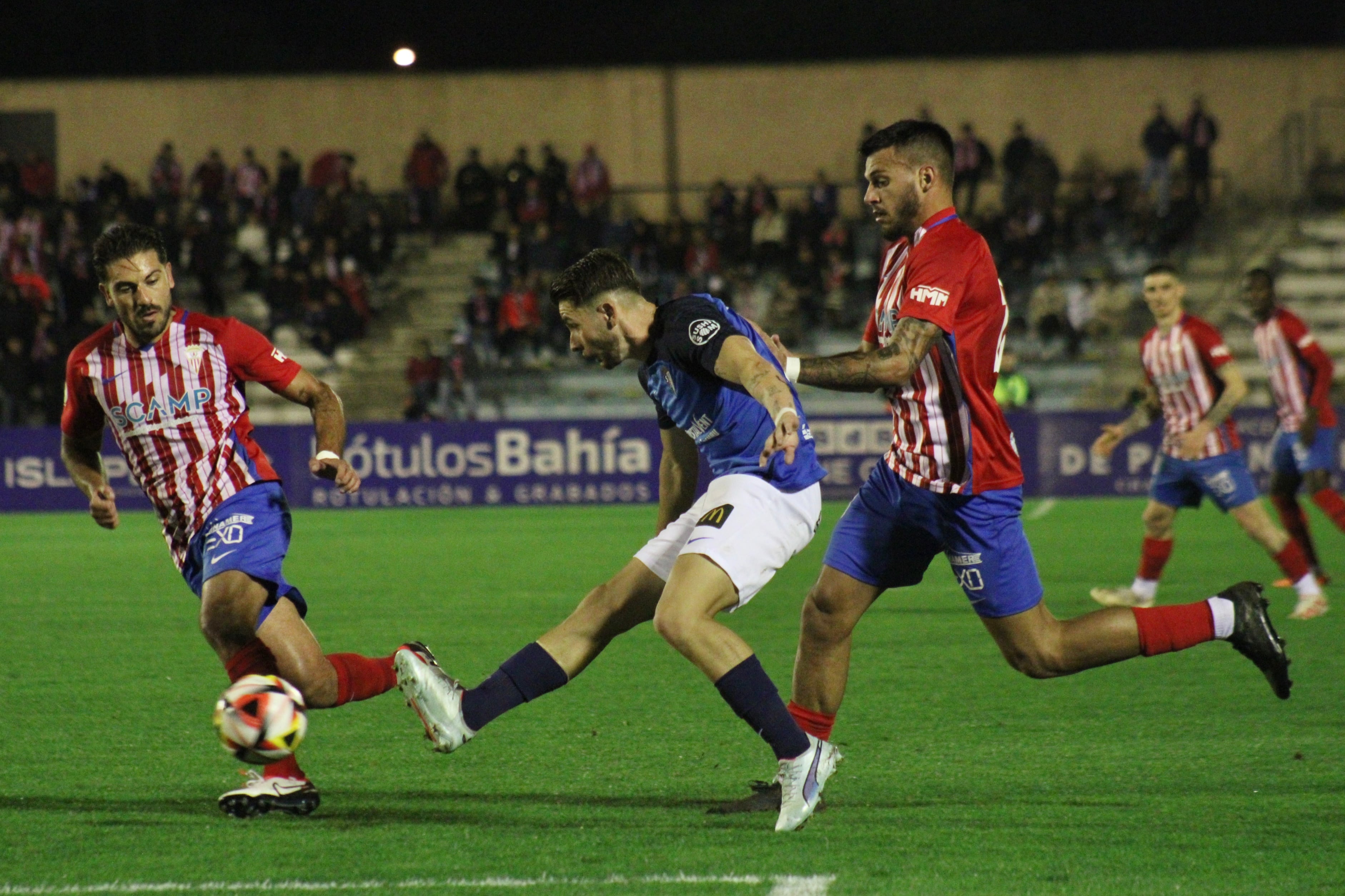 Un momento del partido