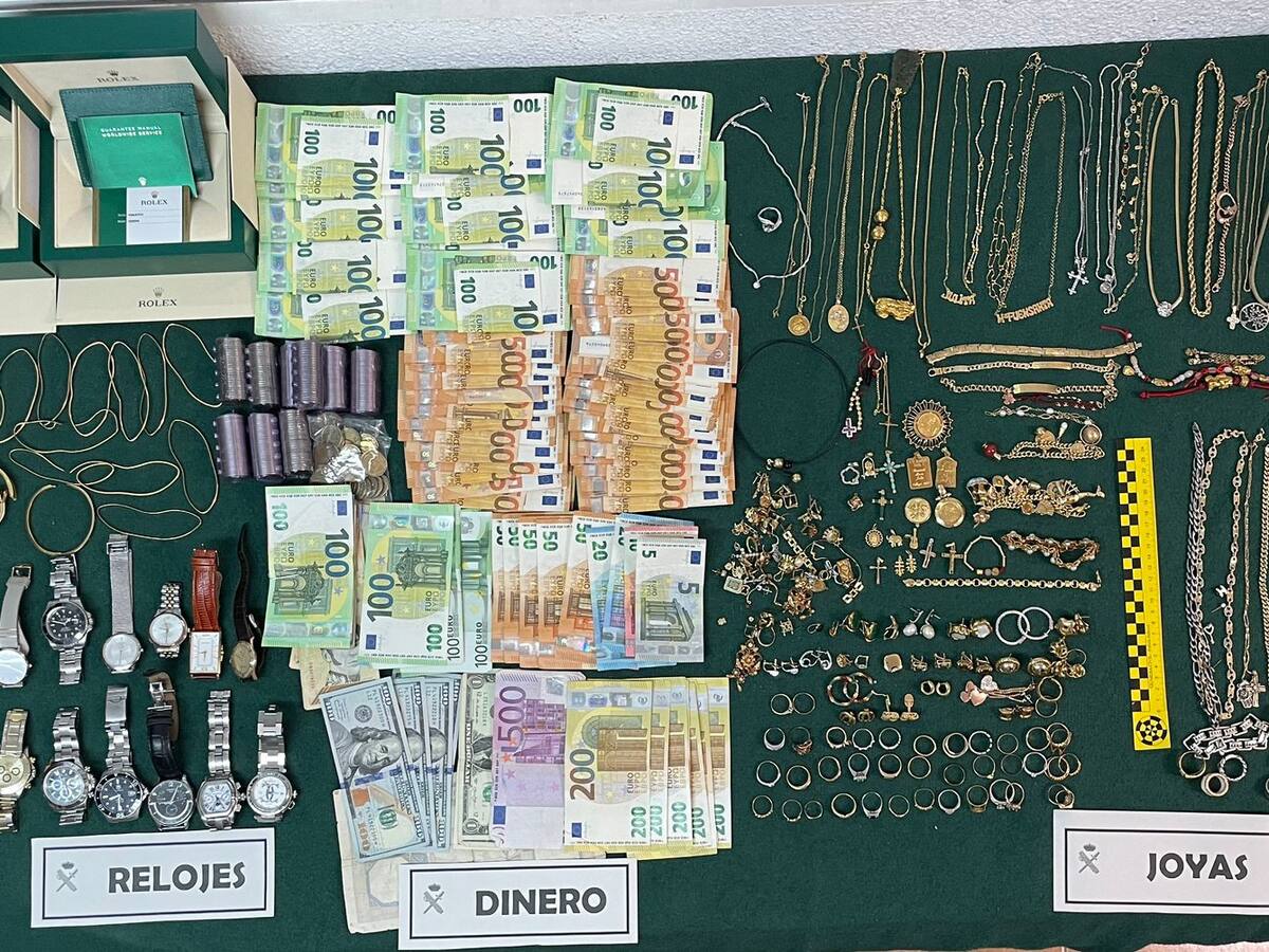 La Guardia Civil desmantela en Valencia un clan familiar especializado en robos en domicilios en toda España