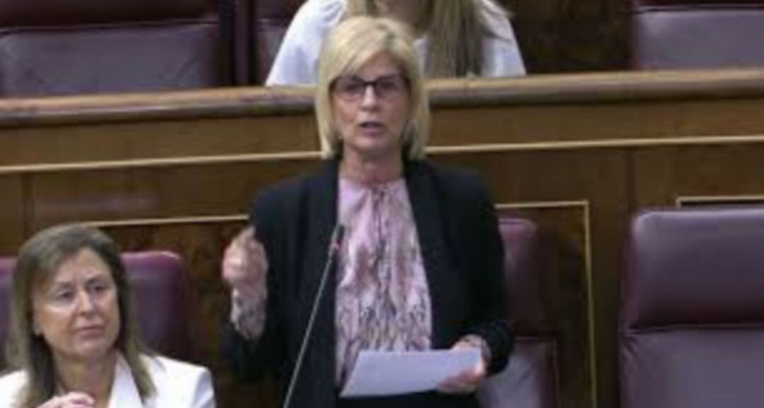 María José García Pelayo, PP, durante una intervención en el Congreso de los Diputados