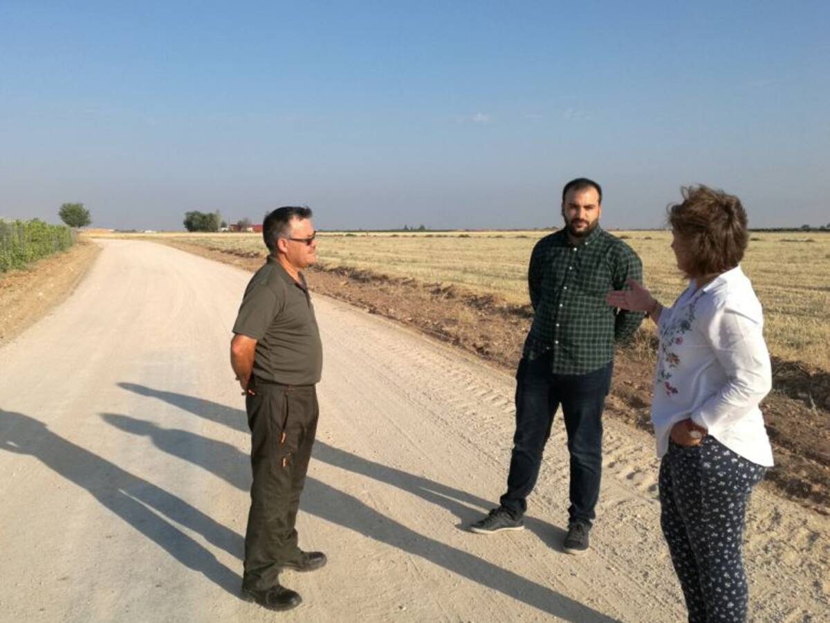 Se acondiciona el camino de Cirujano en Tomelloso para la campaña de vendimia