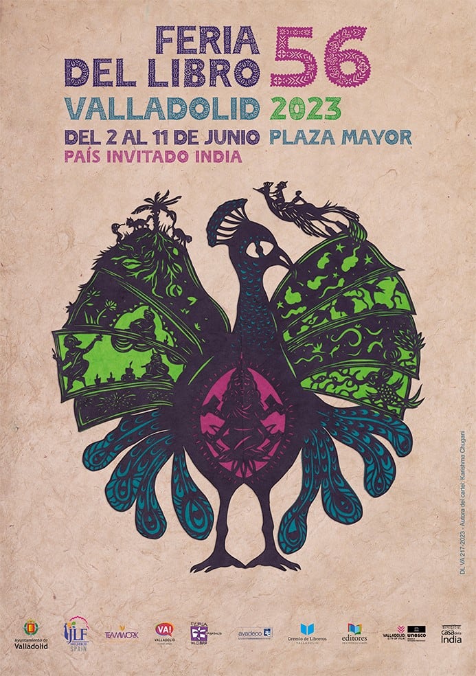 Cartel de la Feria del Libro de Valladolid 2023