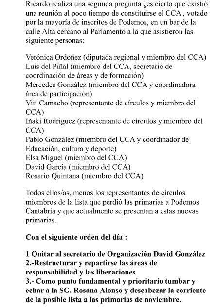 Extracto del acta.