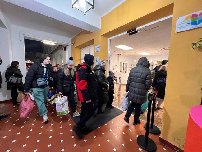 Refugiados llegando a Málaga