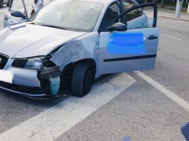 Imágenes del coche siniestrado