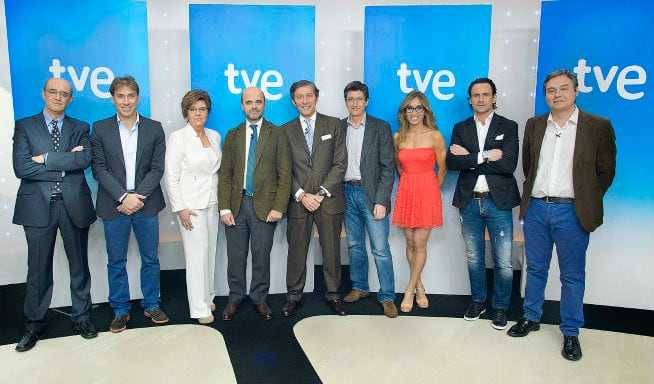 Parte del equipo de RTVE que cubrirá la final de Champions desde Lisboa