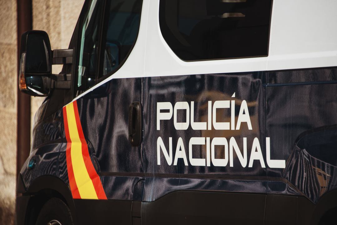Furgoneta de la Policía Nacional. 