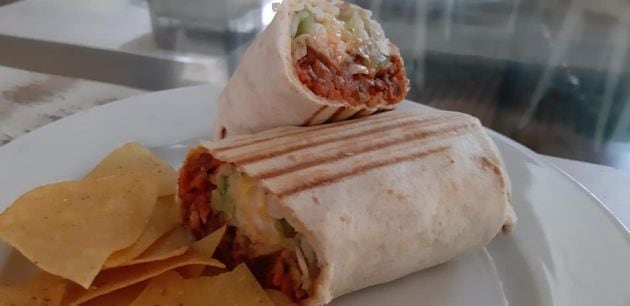 Burrito mexicano de pollo