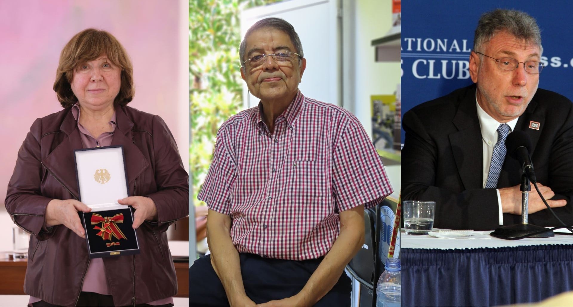 El jurado de los Premios Ortega y Gasset premian en su edición extraordinaria de 2026 a Svetlana Alexiévich, Sergio Ramírez y Martin Baron