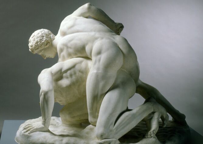 'Los luchadores' (1770), obra escultórica de Anton Raphael Mengs