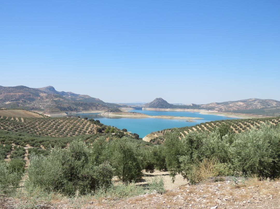 Panorámica del Pantano de Iznájar