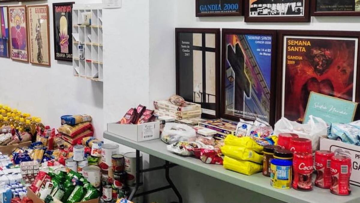 La Semana Santa de Gandia realizará una recogida de alimentos y productos de primera necesidad